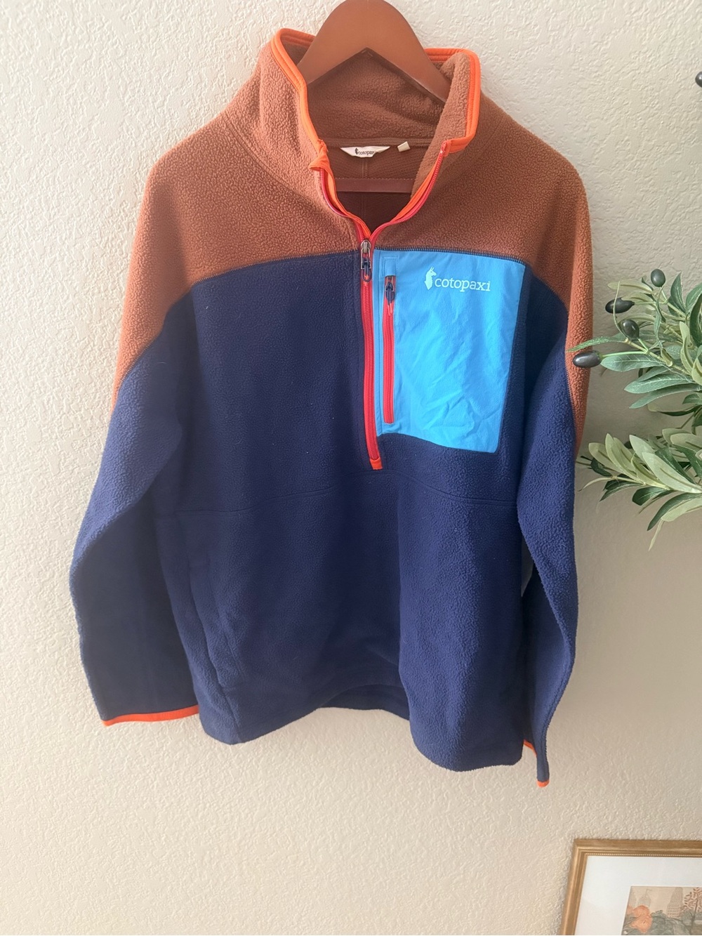 Cotopaxi Men’s Abrazo Colorblock Half Zip Fleece Pullover Size L